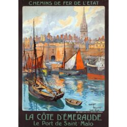cartel vintage saint malo