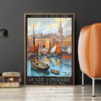 cartel vintage saint malo