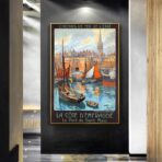 cartel vintage saint malo