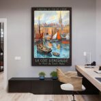 cartel vintage saint malo