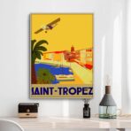 cartel vintage saint tropez