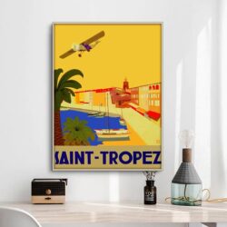 cartel vintage saint tropez