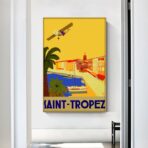 cartel vintage saint tropez