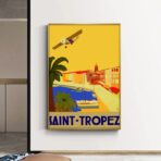 cartel vintage saint tropez