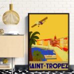 cartel vintage saint tropez