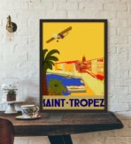 cartel vintage saint tropez