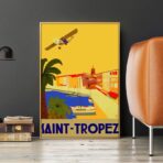 cartel vintage saint tropez