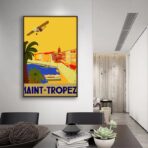 cartel vintage saint tropez