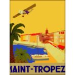 cartel vintage saint tropez
