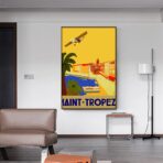 cartel vintage saint tropez