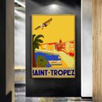 cartel vintage saint tropez