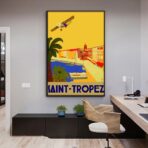 cartel vintage saint tropez