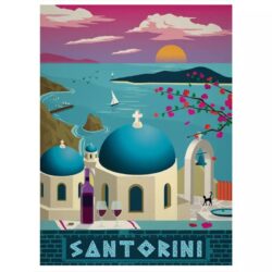 cartel vintage santorini