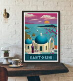 cartel vintage santorini
