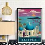cartel vintage santorini