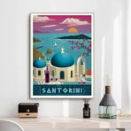 cartel vintage santorini