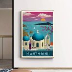 cartel vintage santorini