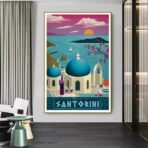 cartel vintage santorini