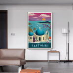 cartel vintage santorini