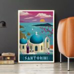 cartel vintage santorini