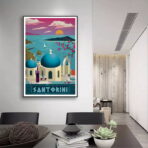 cartel vintage santorini