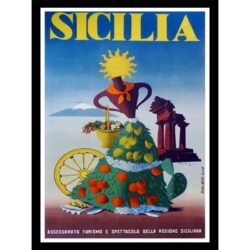 cartel vintage sicilia
