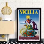 cartel vintage sicilia