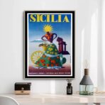 cartel vintage sicilia