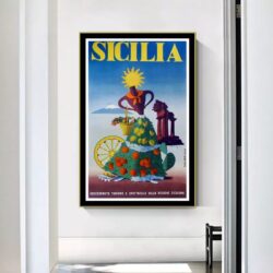 cartel vintage sicilia