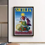 cartel vintage sicilia