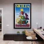 cartel vintage sicilia