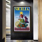 cartel vintage sicilia