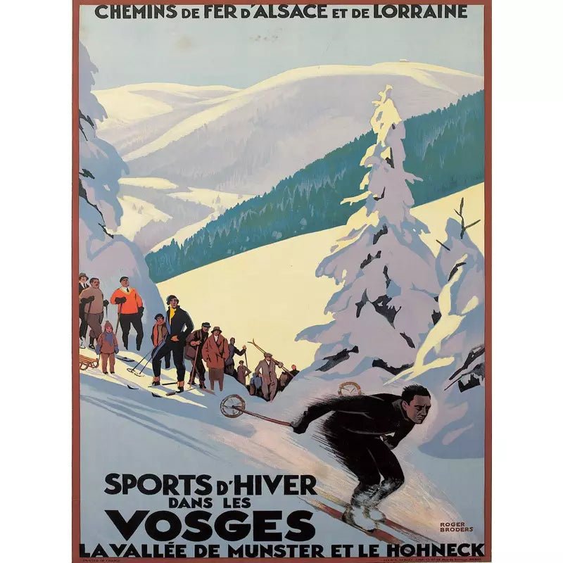 cartel de esqui vintage cartel de esqui vintage