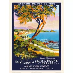 cartel vintage san juan de luz 1