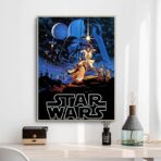 cartel vintage de star wars