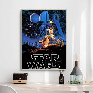 cartel vintage de star wars