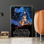 cartel vintage de star wars