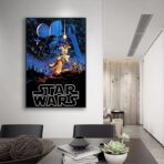 cartel vintage de star wars