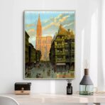 cartel vintage estrasburgo