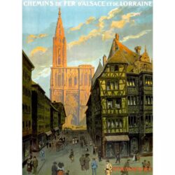 cartel vintage estrasburgo