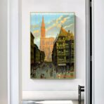 cartel vintage estrasburgo