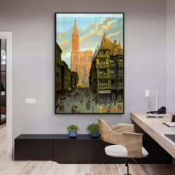 cartel vintage estrasburgo