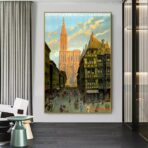 cartel vintage estrasburgo