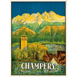 cartel vintage suiza