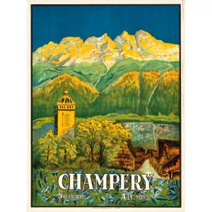 cartel vintage suiza