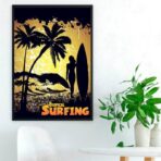 cartel de surf vintage