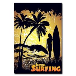cartel de surf vintage