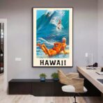 cartel de surf vintage 1