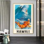 cartel de surf vintage 1