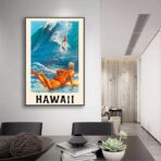 cartel de surf vintage 1